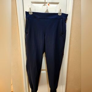 Puma women's Large navy blue joggers